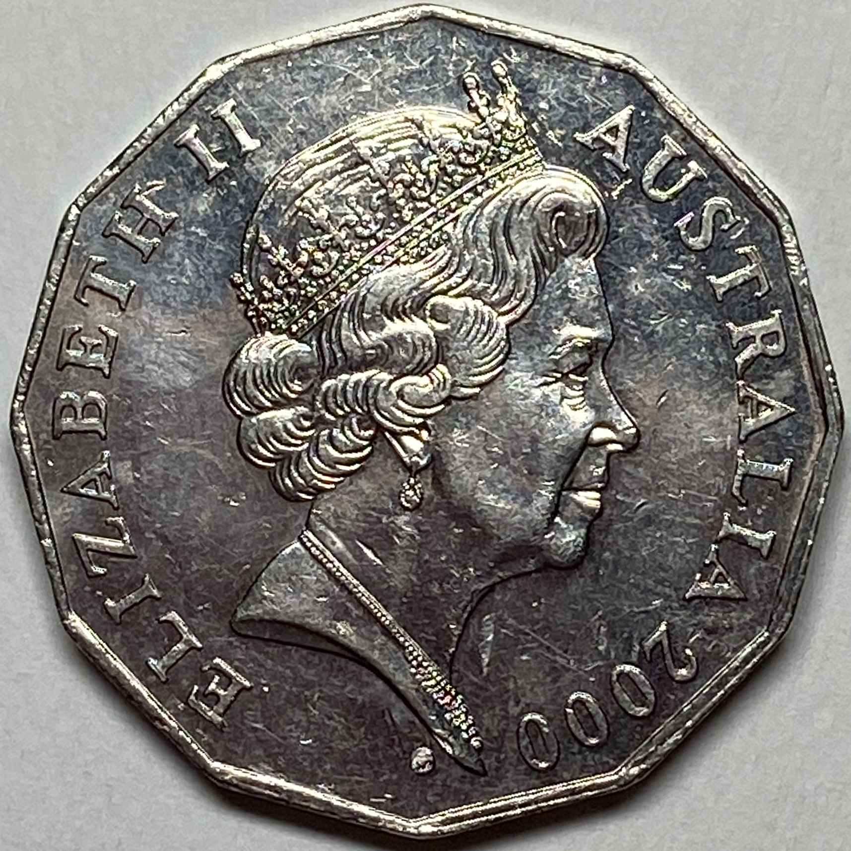 2000 royal visit 50c coin mintage